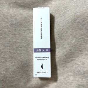 💫New!! Rodan+Fields Unblemish Invisible Matte Defense!